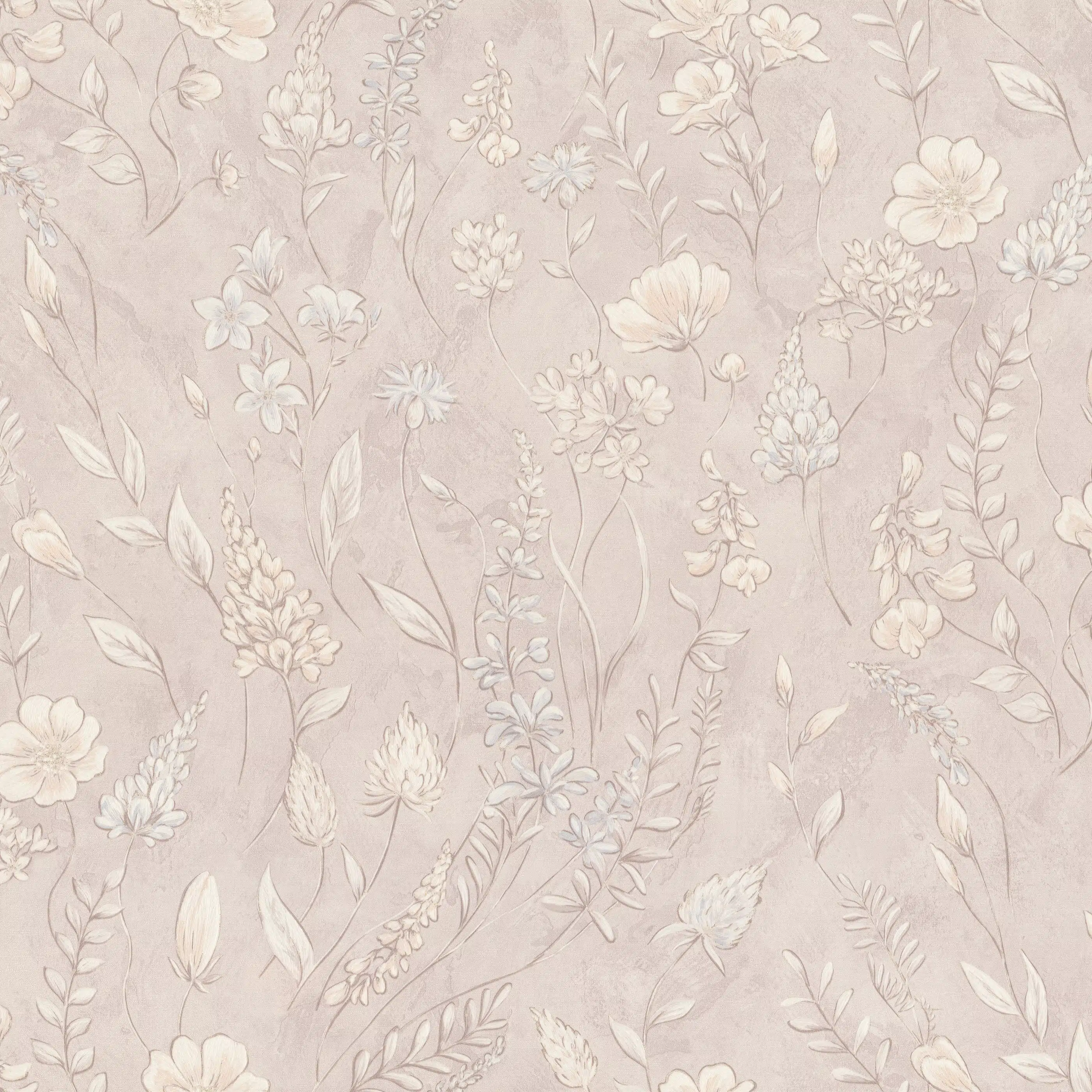 Изображение товара Обои флизелиновые Meadow Euro Decor, бежевые, 1,06*10,05м, 7326-01