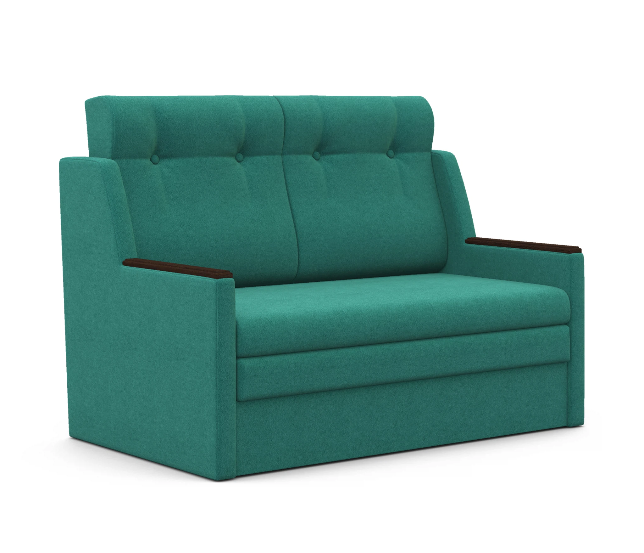 Изображение товара Диван-кровать Классика 2Д велюр бирюзовый с механизмом французская раскладушка