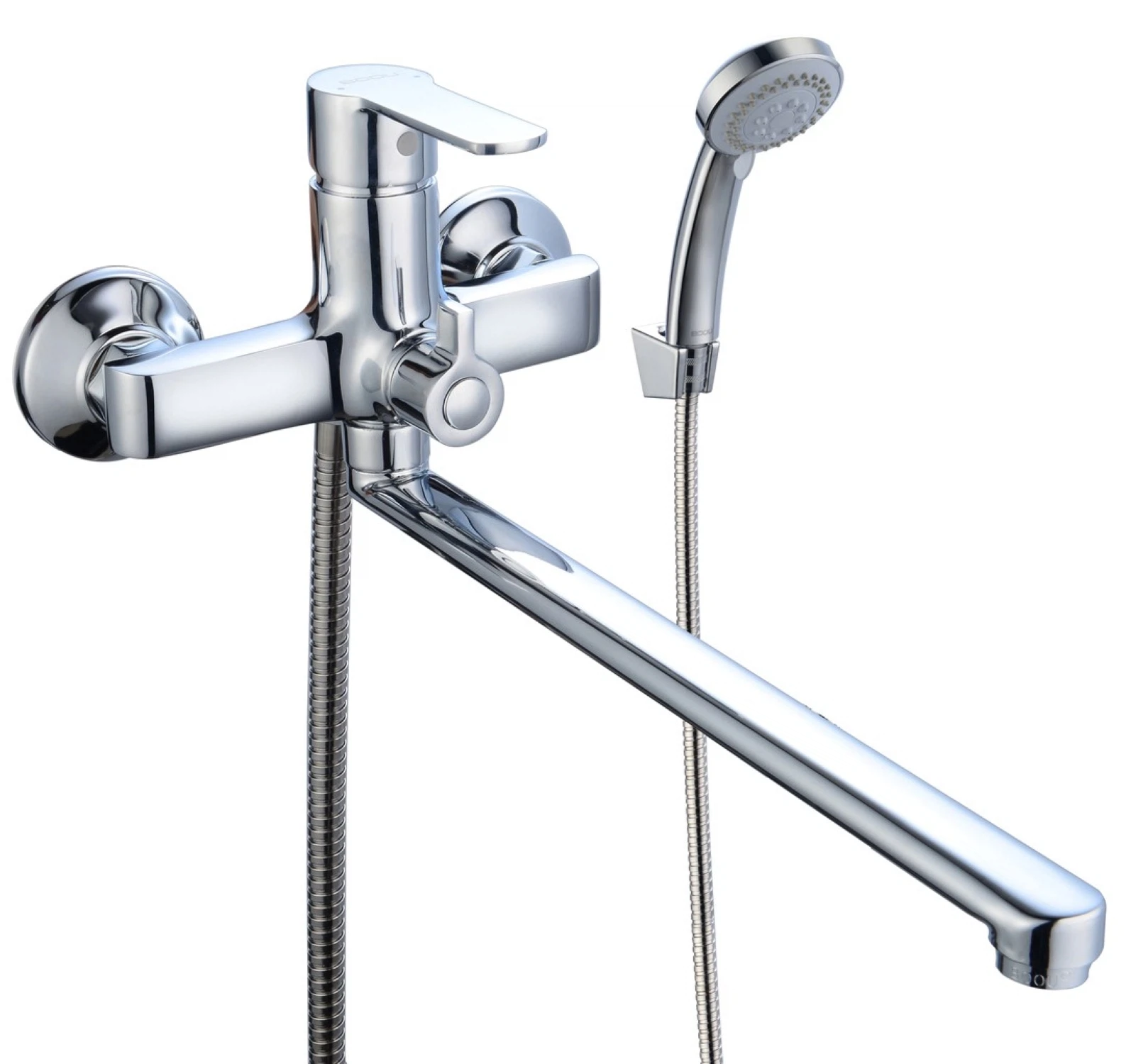 Изображение товара Однорычажный смеситель для ванны с душем BOOU B8289-18F хром латунь