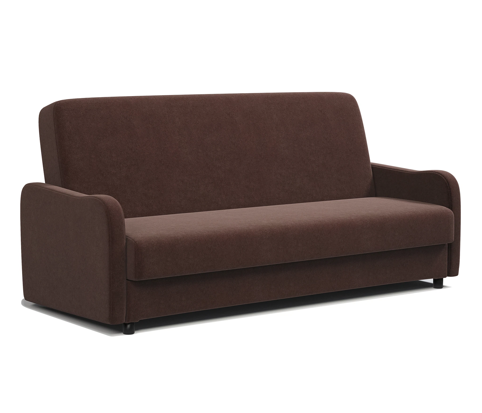 Изображение товара Диван-книжка Лига М велюр Дрим шоколад современный механизм и стильный дизайн