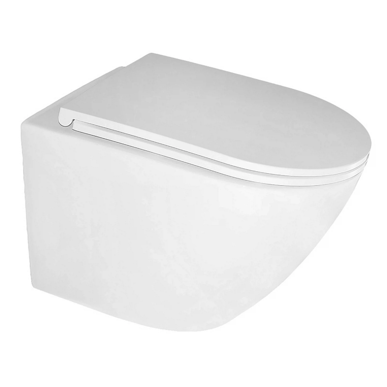 Изображение товара Унитаз подвесной безободковый с быстросъемным сиденьем микролифт Azario Eclat AZ-2381-A