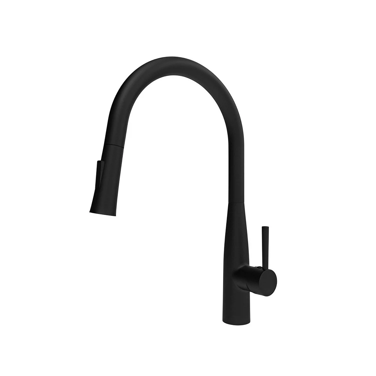 Изображение товара Raiber RPB-011 смеситель для кухни, черный, рычажный, 24.7 см излив