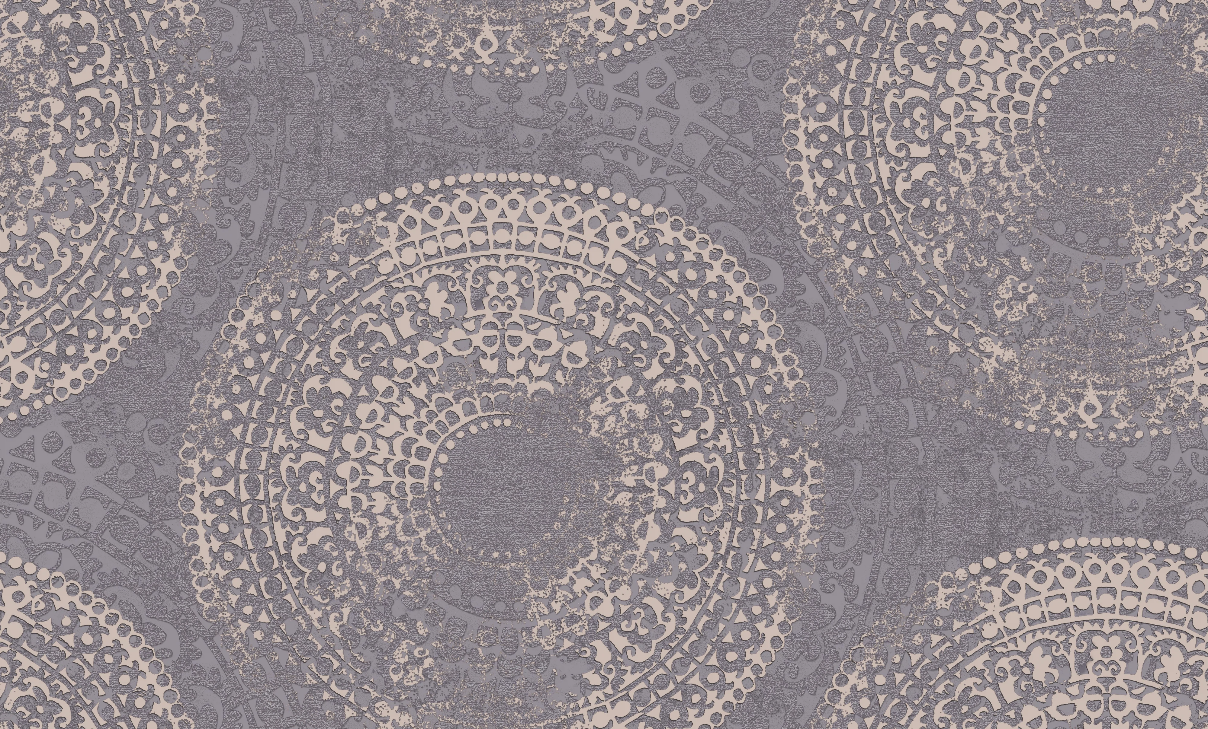 Изображение товара Обои флизелиновые WallSecret Maya фиолетовые 10,05x1,06м., 8901-29