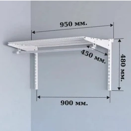 Гардеробная система хранения TACIT PS.8 95х35х48, белая