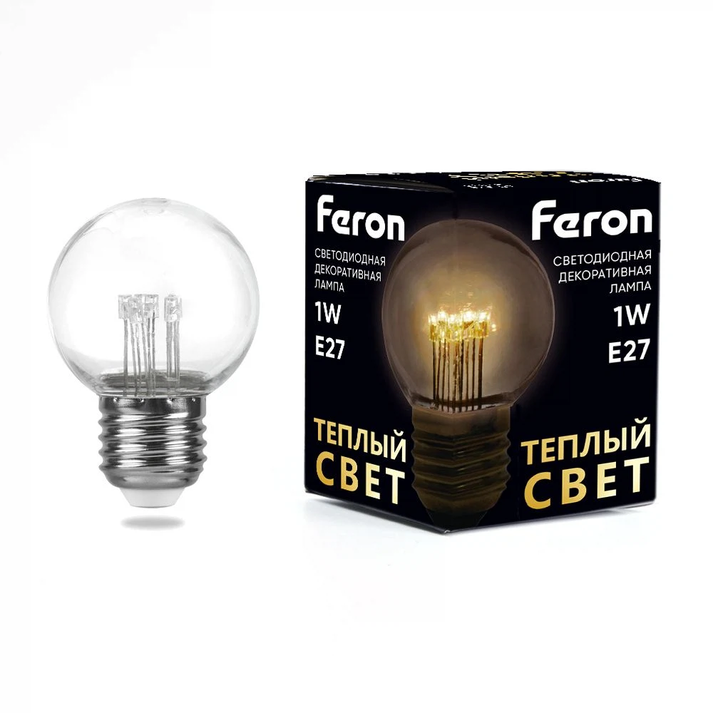 Изображение товара Лампа светодиодная Feron LB-378 E27 1W 230V 2700K