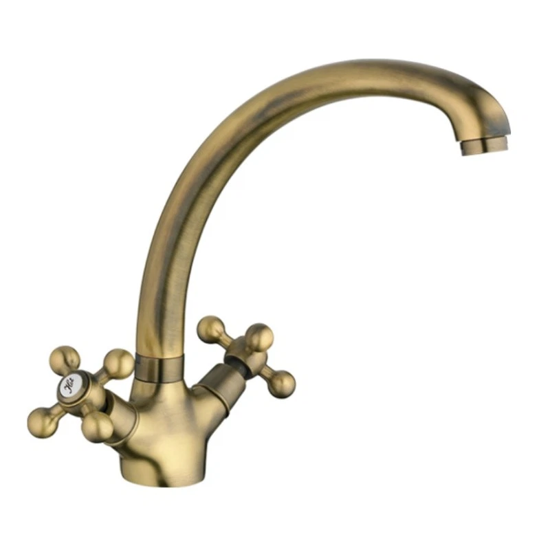 Изображение товара Haiba HB4219-4 бронза — поворотный латунный смеситель для кухни