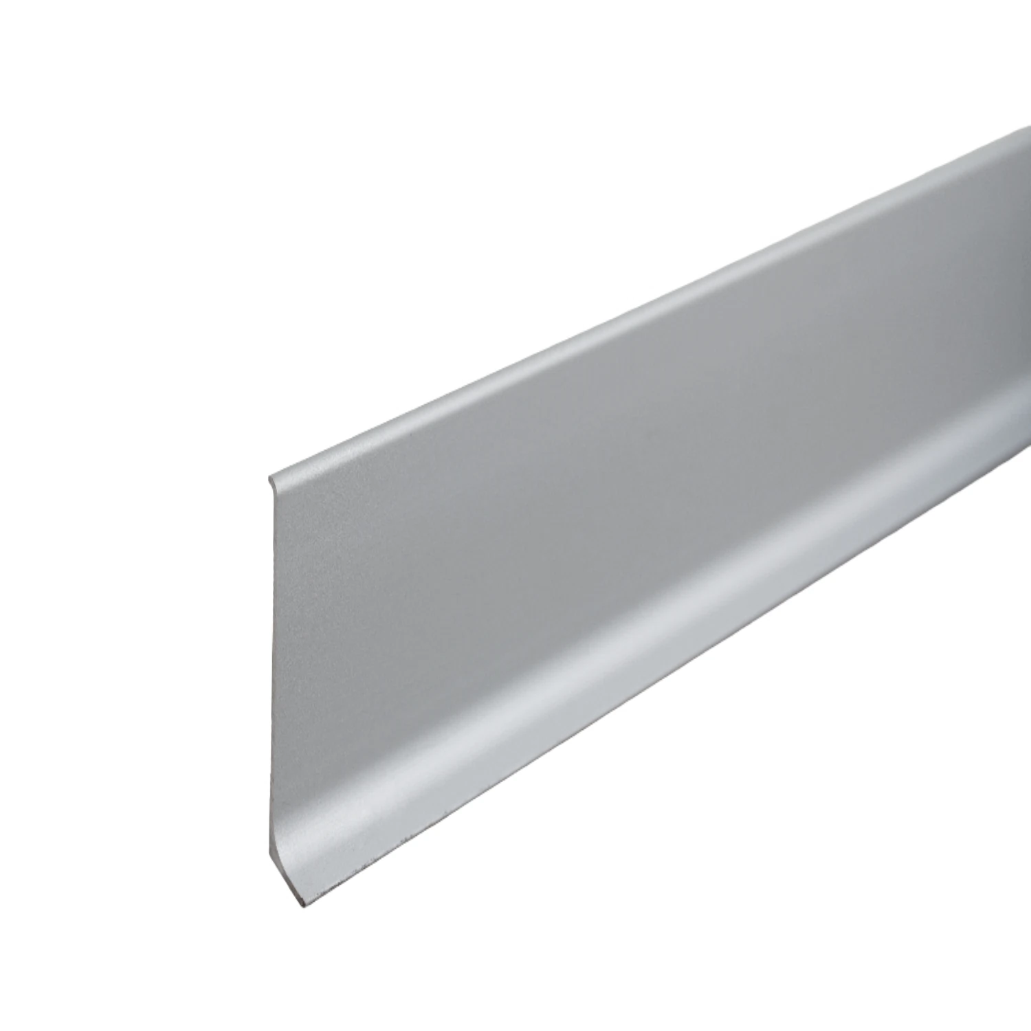 Изображение товара Плинтус алюминиевый Волшебная палочка 60 мм 3 м Серебро матовое