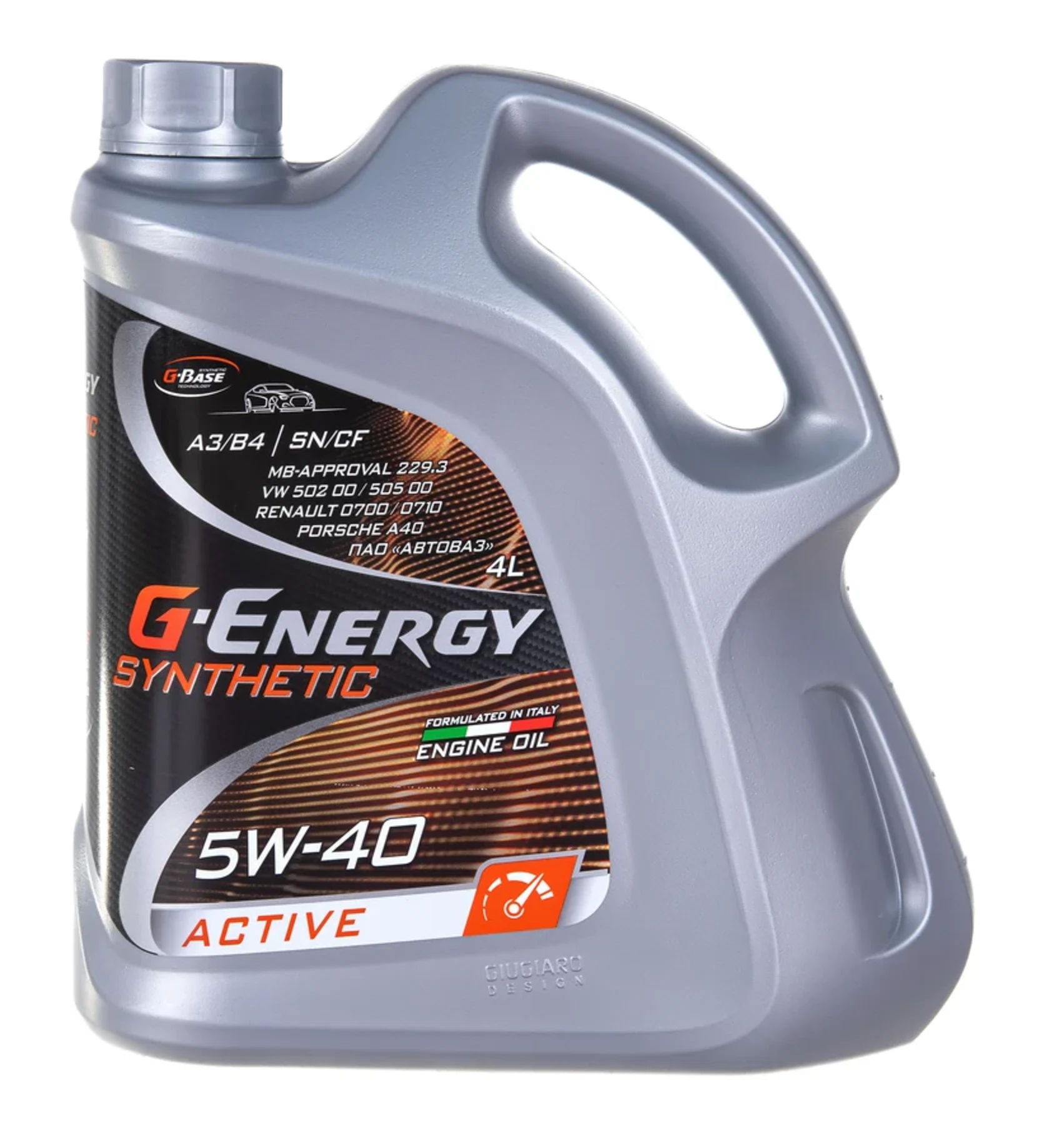 Изображение товара Моторное масло G-Energy Synthetic Active 5W-40 4 л API SN/CF ACEA A3/B4