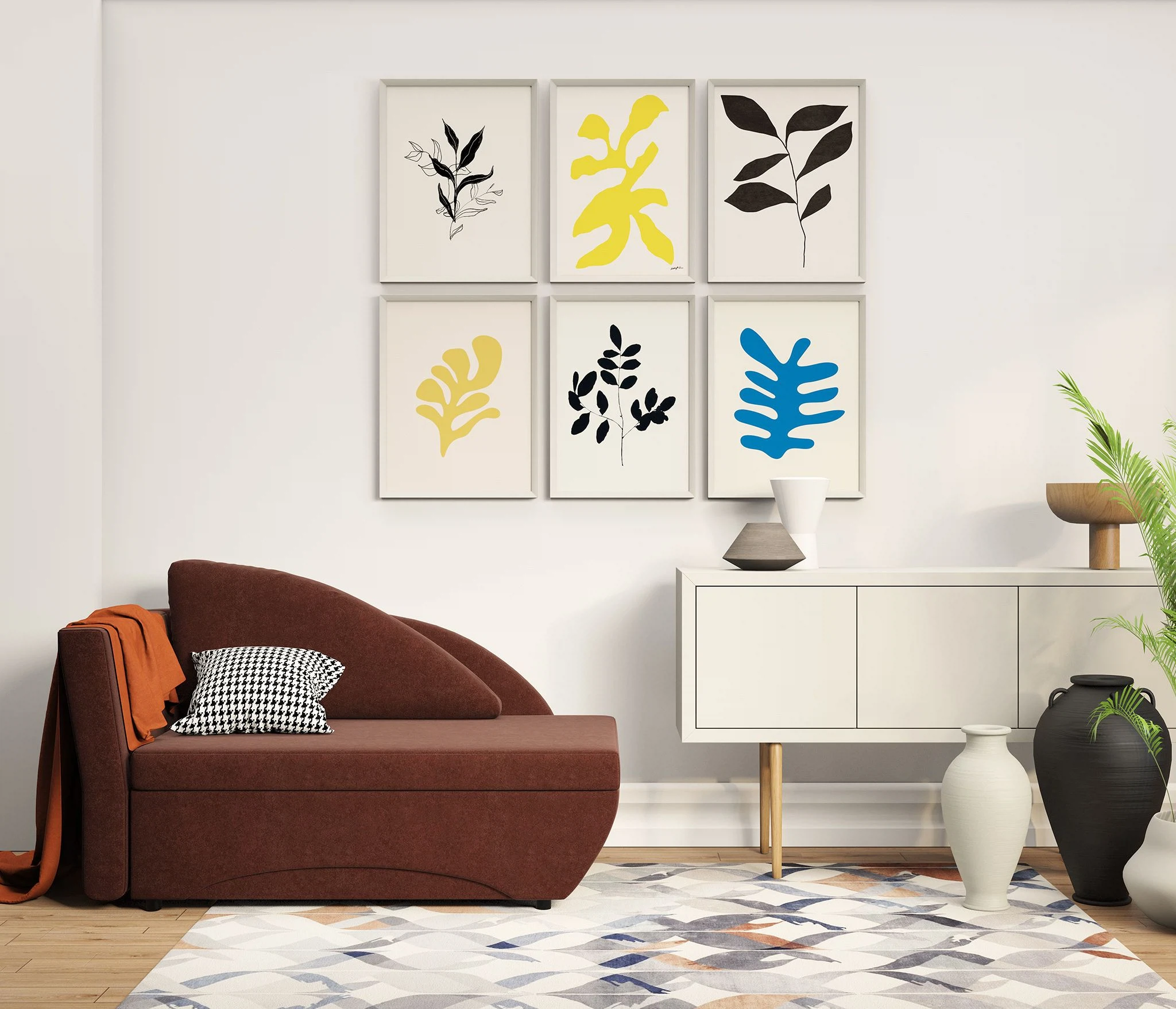 Изображение товара Кушетка Трио левый велюр Дрим шоколад с механизмом еврокнижка и бельевым ящиком