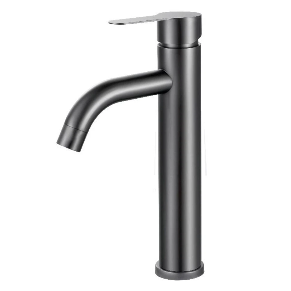 Изображение товара Fmark FS8211Q графит - смеситель для умывальника, рычажный, матовый