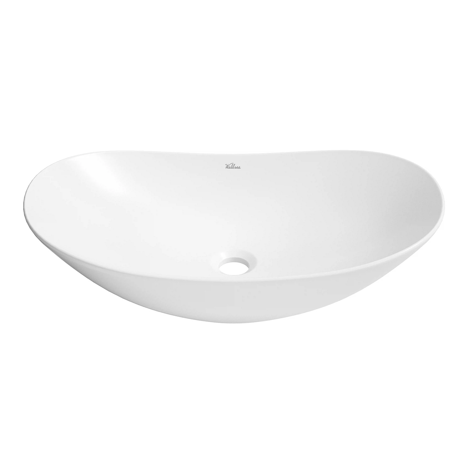 Изображение товара Накладная раковина Wellsee Carefree Dove 53x33 см белая для ванной