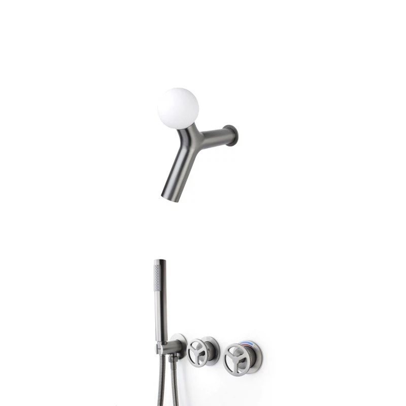 Изображение товара Душевая система Libe Liberty 5011GG-L графит — встраиваемая, керамический картридж