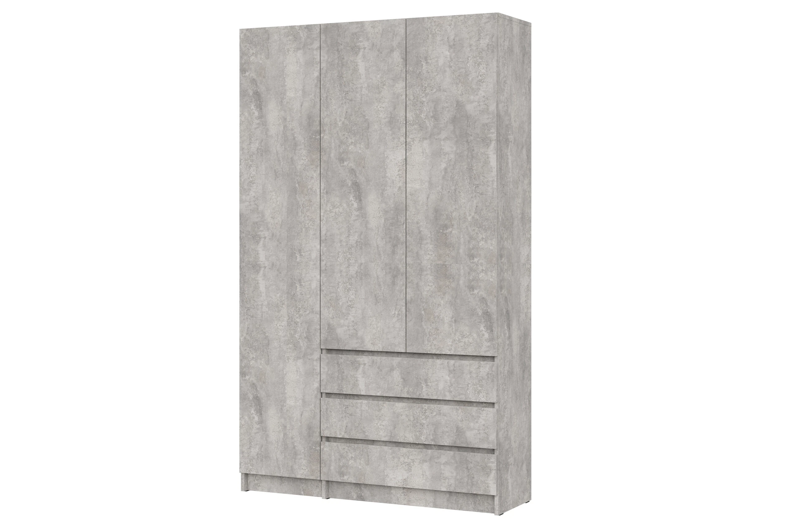 Изображение товара Шкаф трехстворчатый Бали от Арника Мебель в цвете Цемент светлый 120.1 см