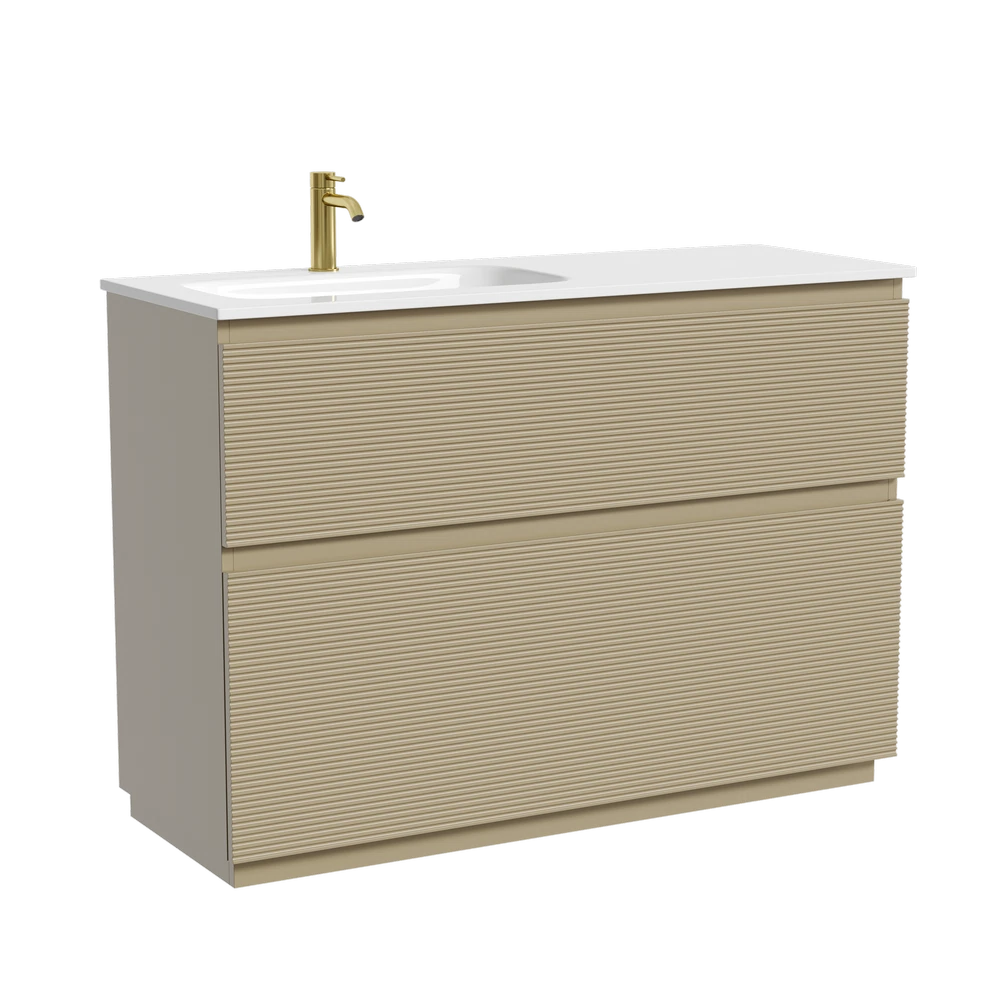 Изображение товара Тумба напольная SANCOS Folk Floor левая 1190х445х850 капучино с двумя ящиками