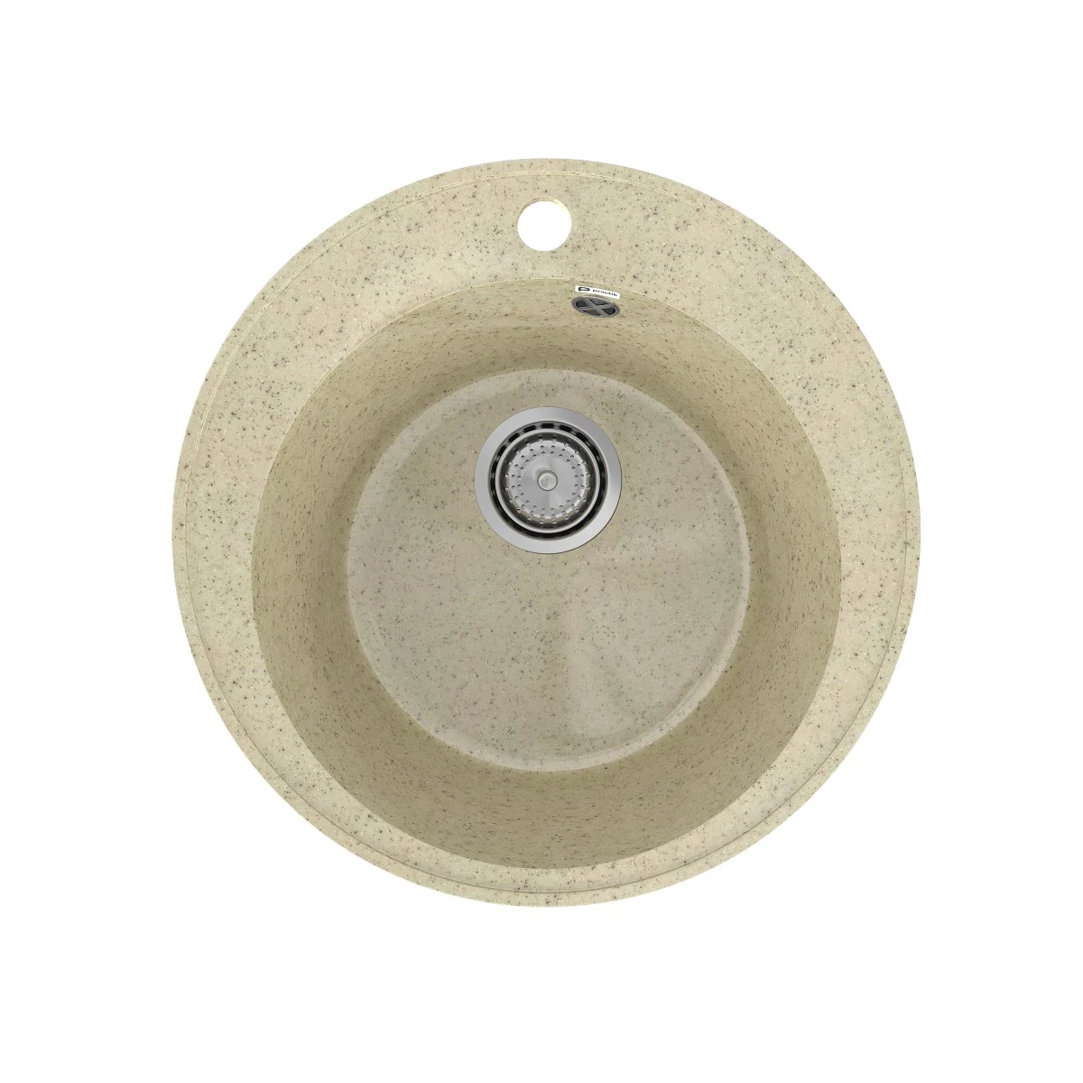 Изображение товара Кухонная мойка Practik PR-M-475-002 (без сифона), слоновая кость, искусственный камень