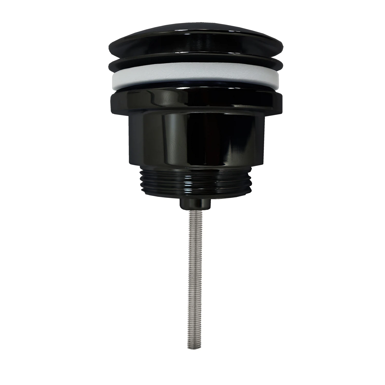 Изображение товара Донный клапан AZARIO для раковины, CLIC-CLAC, 1 1/4, латунь, черный (AZ-105-BL)