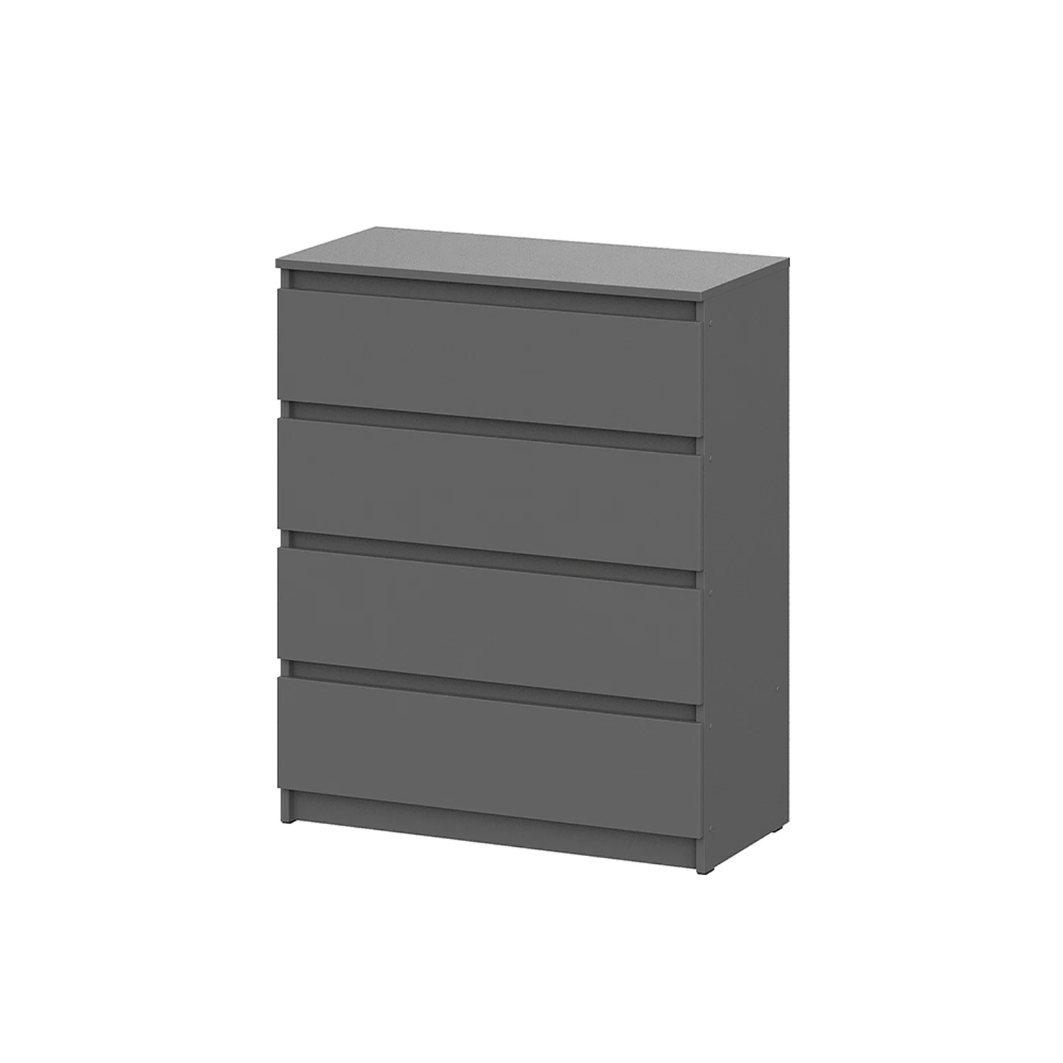 Изображение товара Комод Денвер с 4 ящиками графит серый мебель для хранения комод из ЛДСП