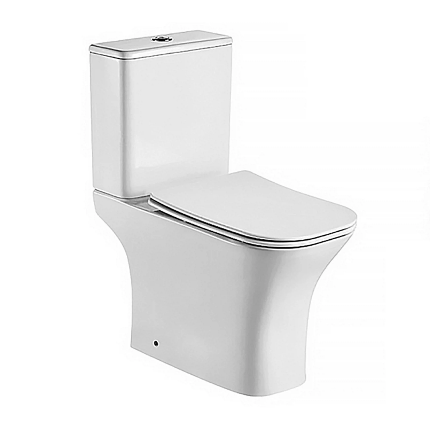 Изображение товара Унитаз напольный безobodковый Azario Fretta Square AZ-5121 с микролифтом