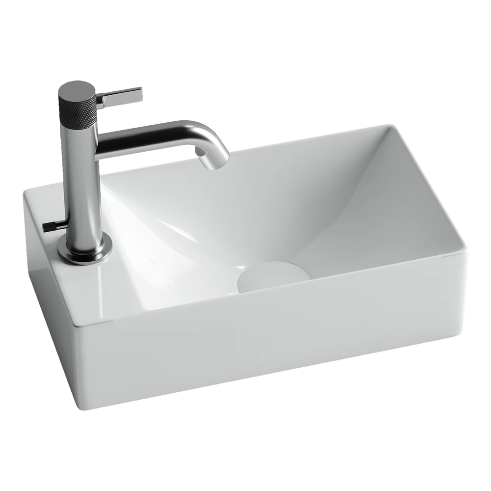 Изображение товара Подвесной прямоугольный умывальник Element 375x215x100мм фарфор Италия