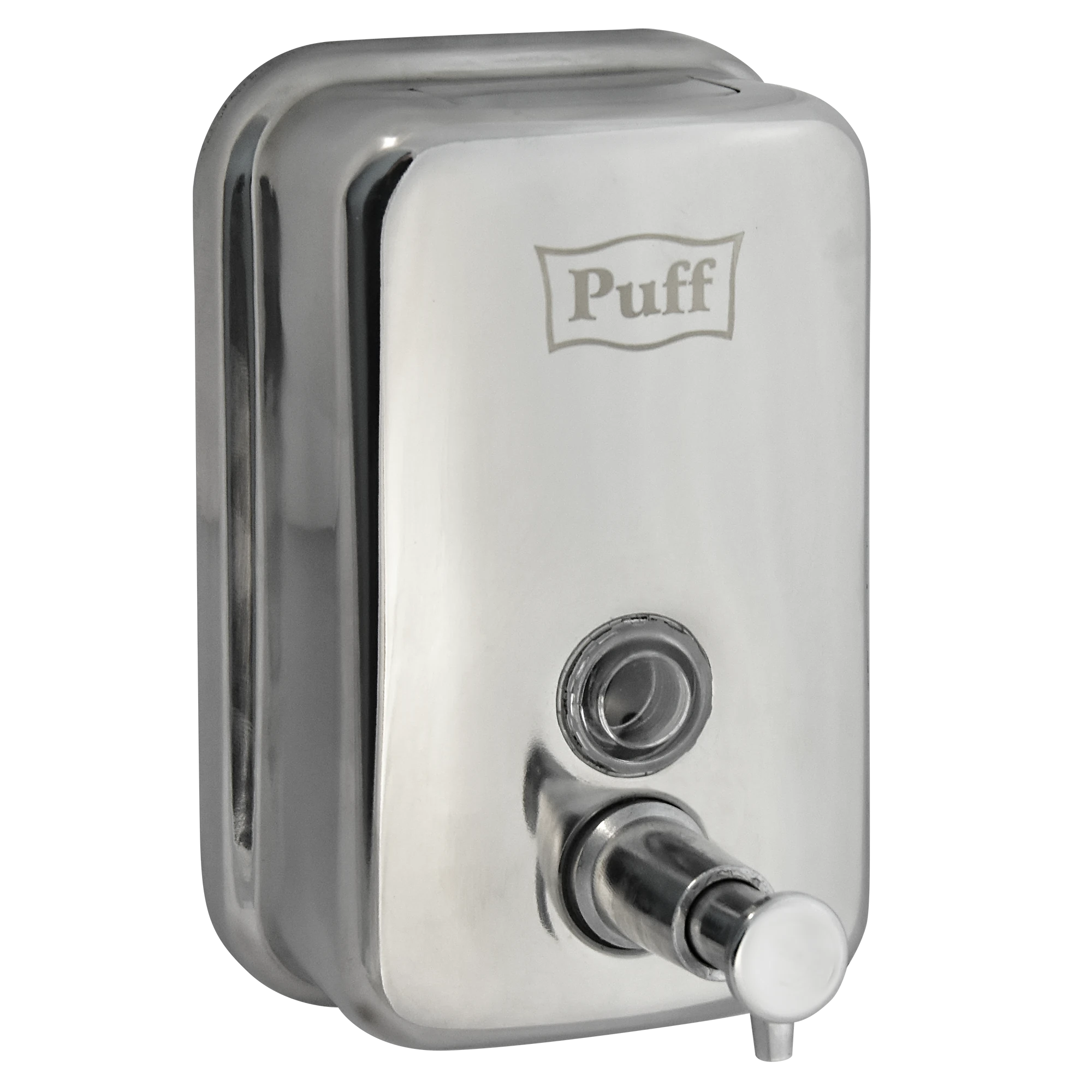 Изображение товара Дозатор для жидкого мыла из нерж. стали puff-8605, хром, 500 мл, глянцевый, 17х12х12 см, арт. 1402.098
