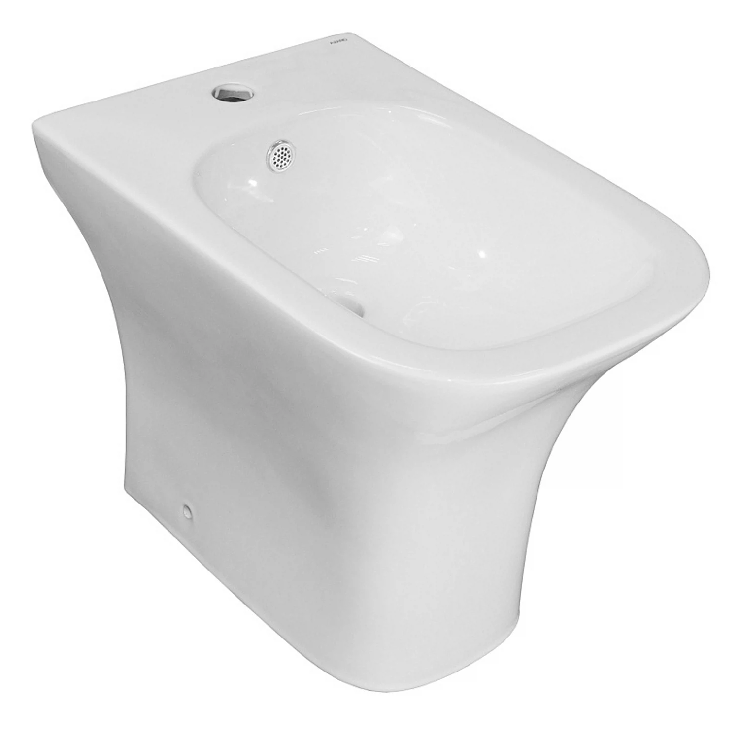 Изображение товара Напольное биде Azario Fretta Square AZ-1215C белое глянцевое с вертикальным выпуском