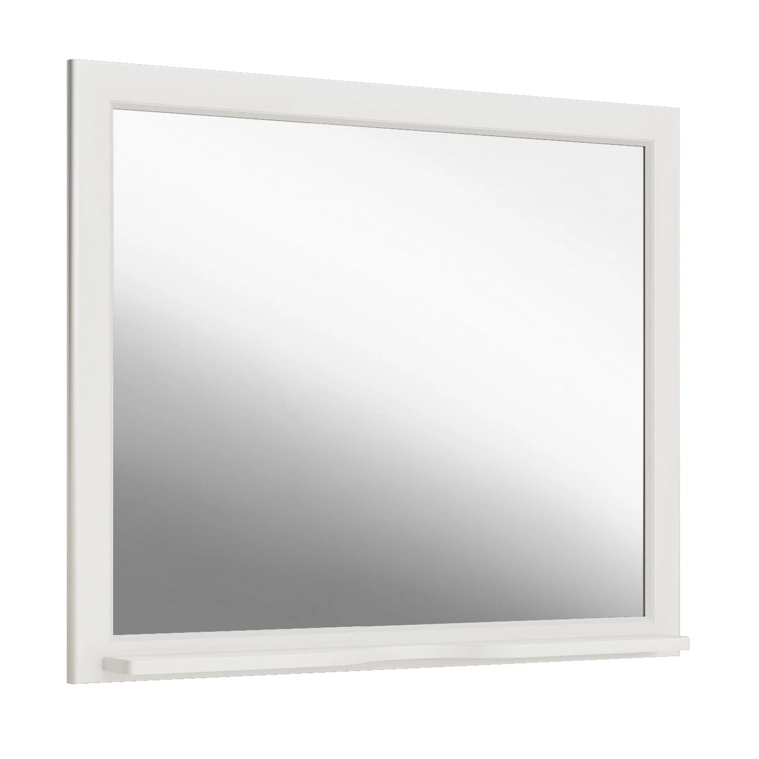 Изображение товара Зеркало Федерика 100 Белый ASB-Woodline прямоугольное с полочкой для ванной