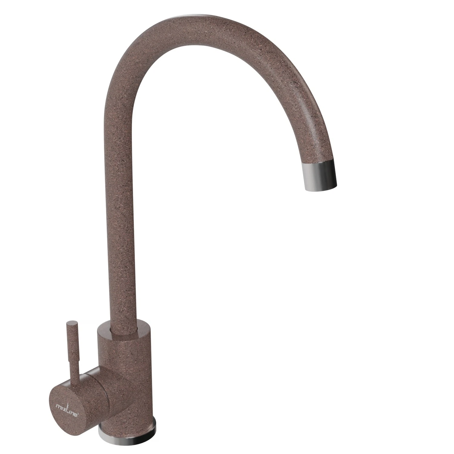 Изображение товара Смеситель для кухни Mixline ML-GS15 307 терракотовый поворотный излив