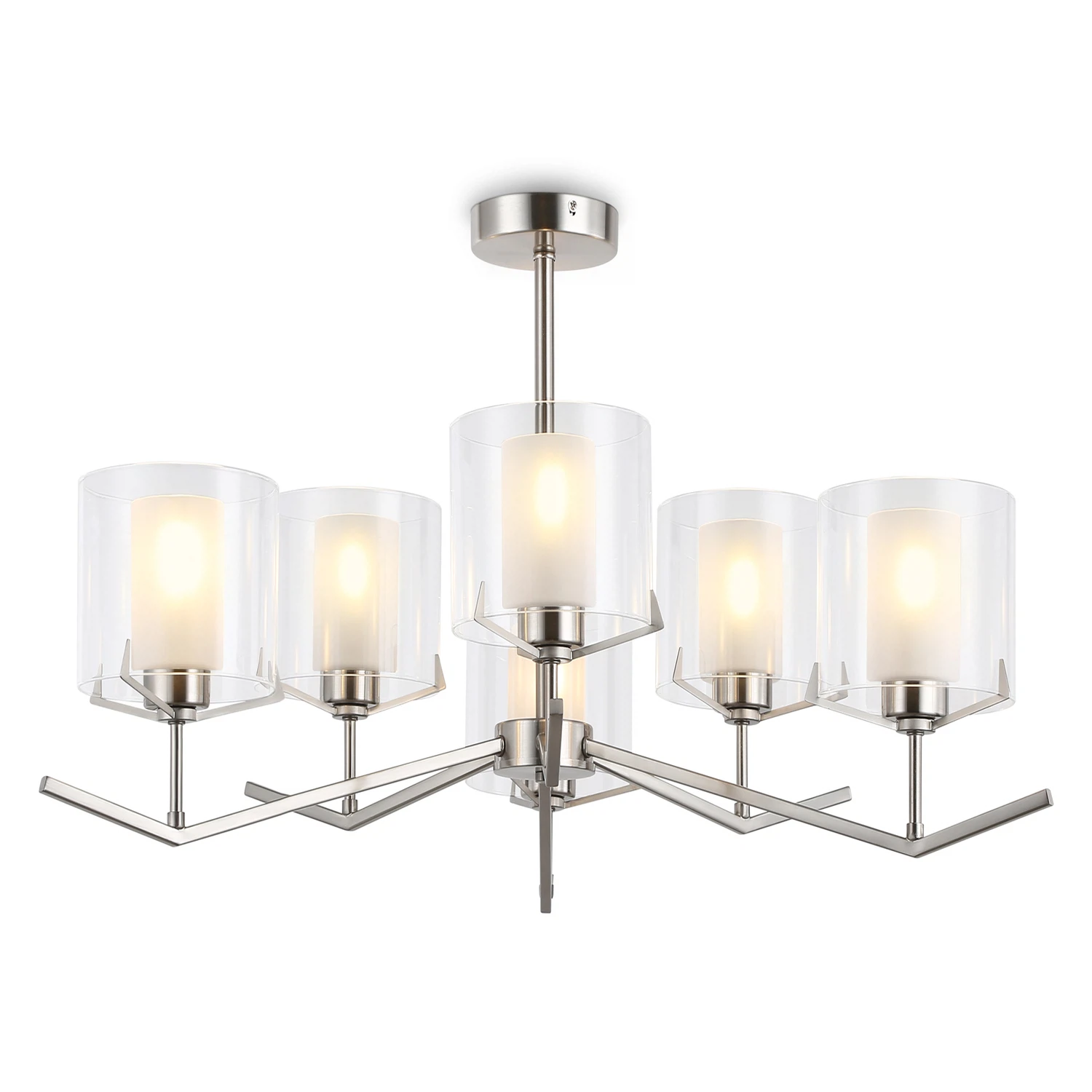 Изображение товара Люстра на штанге Ambrella light LH57002 6 ламп IP20 никель современная