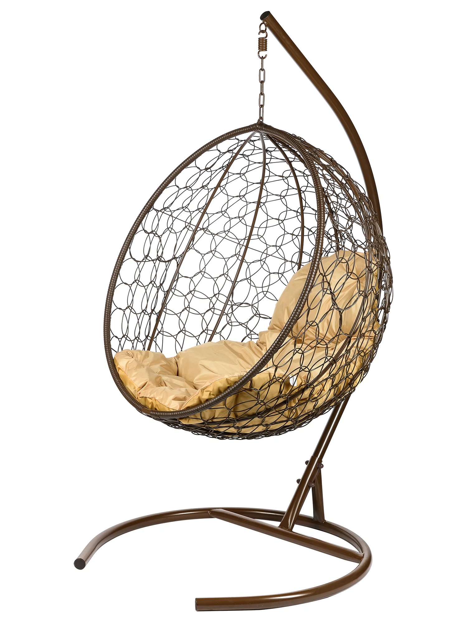 Изображение товара Подвесное кресло Kokos с бежевой подушкой для дома и улицы