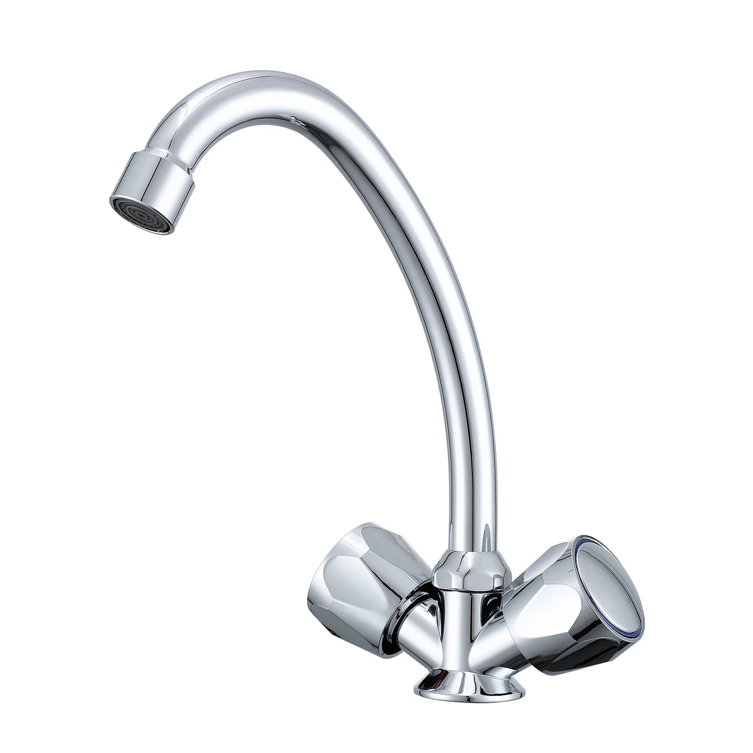 Изображение товара Современный кухонный смеситель Prohanss P12 с поворотным изливом хром