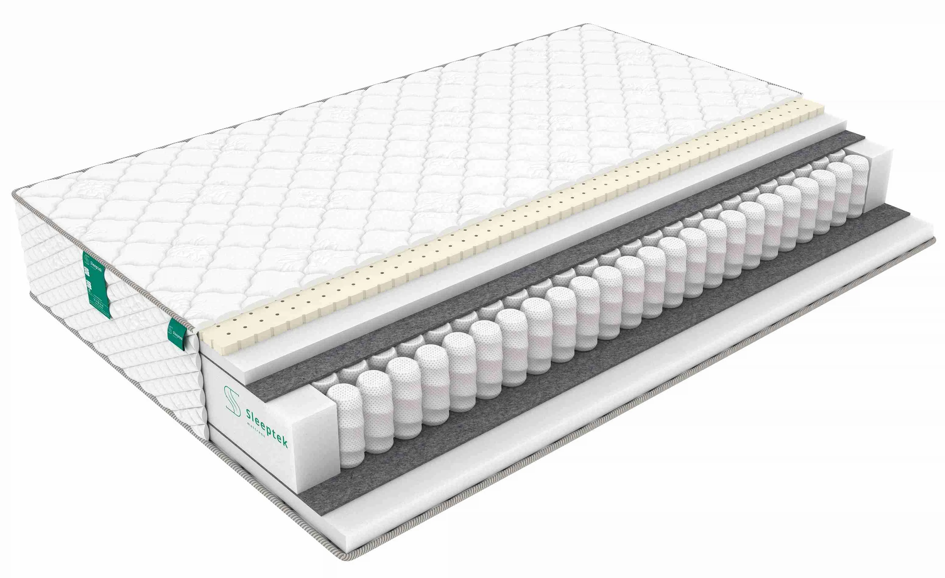 Изображение товара Матрас Sleeptek Premier SoftNorma Foam 80х190 см с независимыми пружинами и двойной стороной жестко