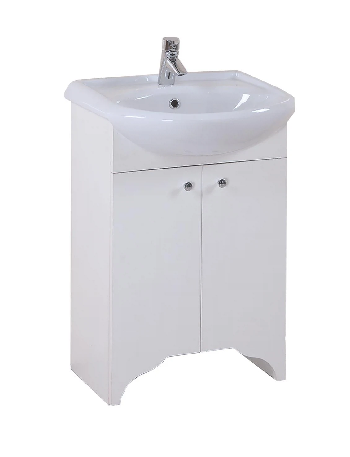 Изображение товара Напольная тумба под раковину ONIKA Омега 55, белая, для ванной комнаты