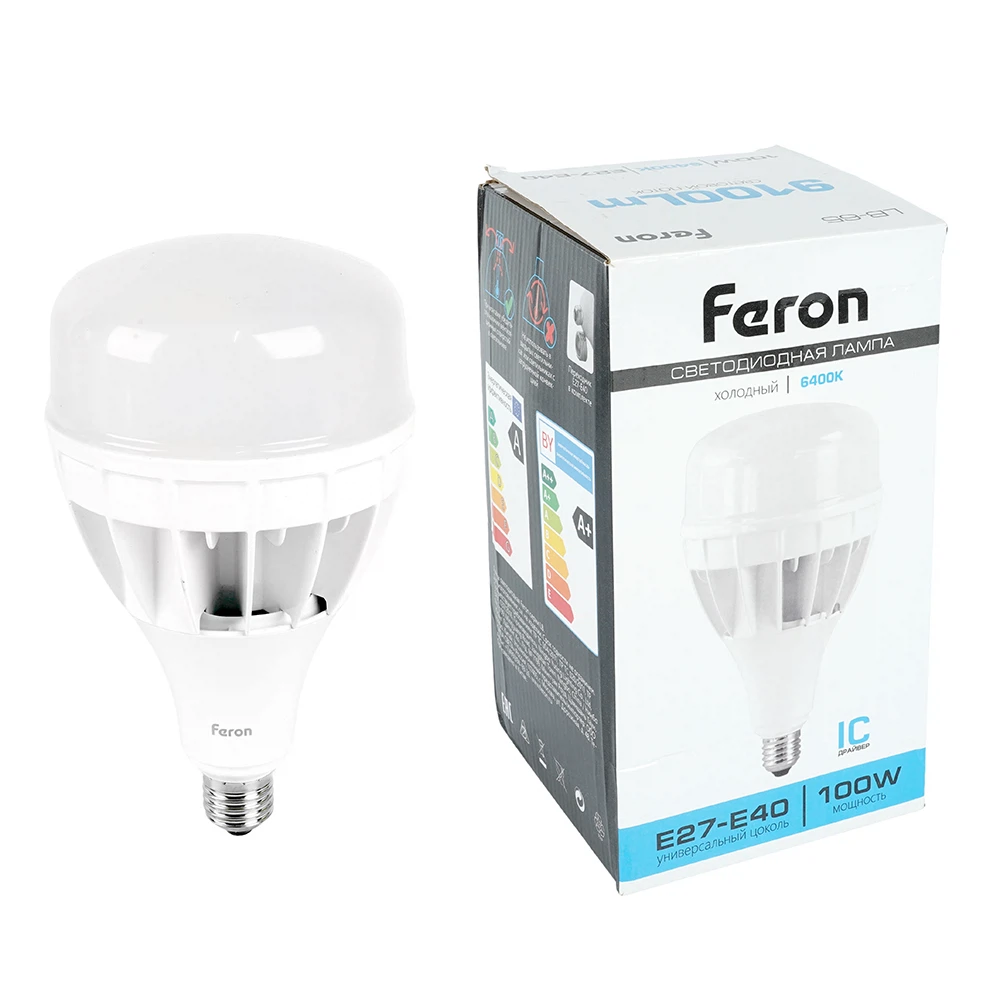 Изображение товара Лампа светодиодная Feron LB-65 E27-E40 100W 175-265V 4000K