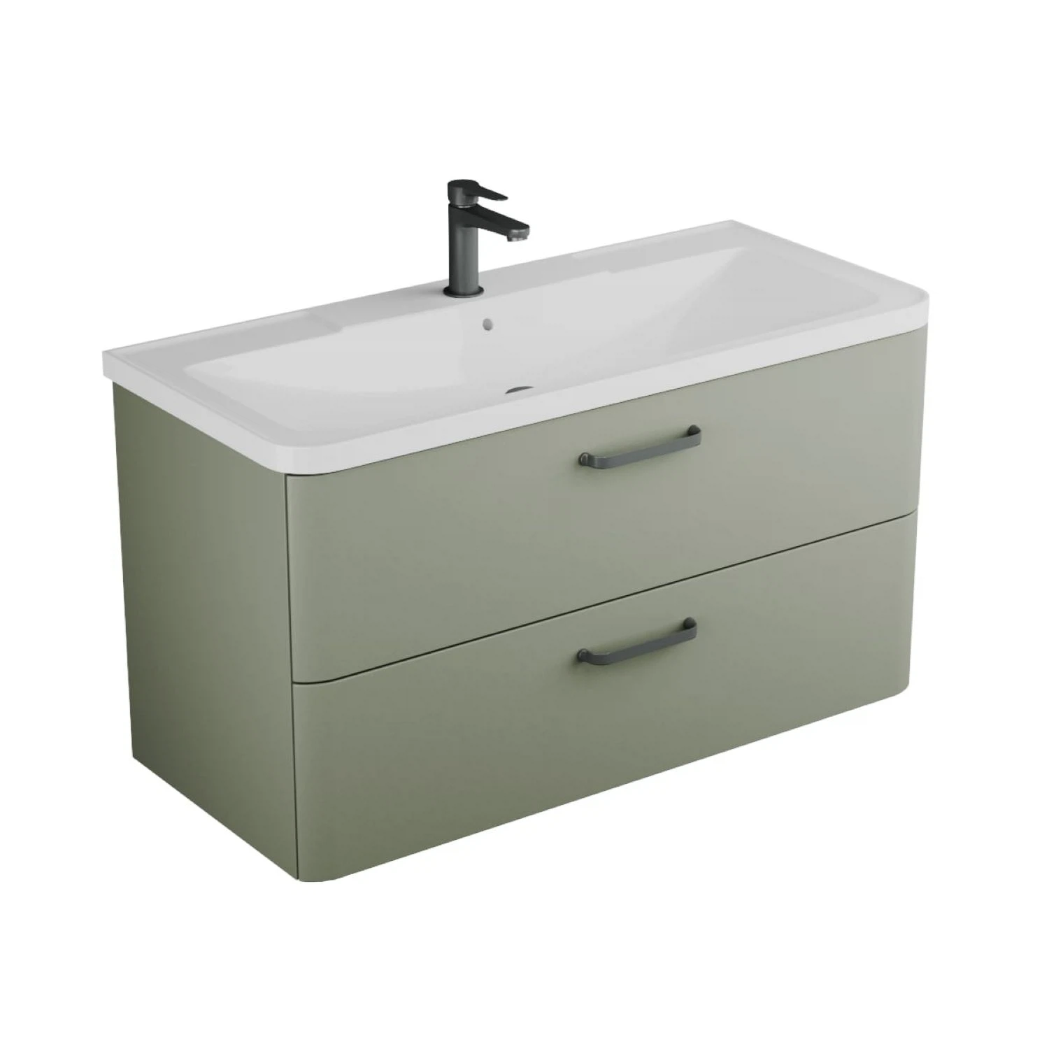 Изображение товара Тумба с раковиной Veneciana Tibr олива 44,7х98,5см 510022