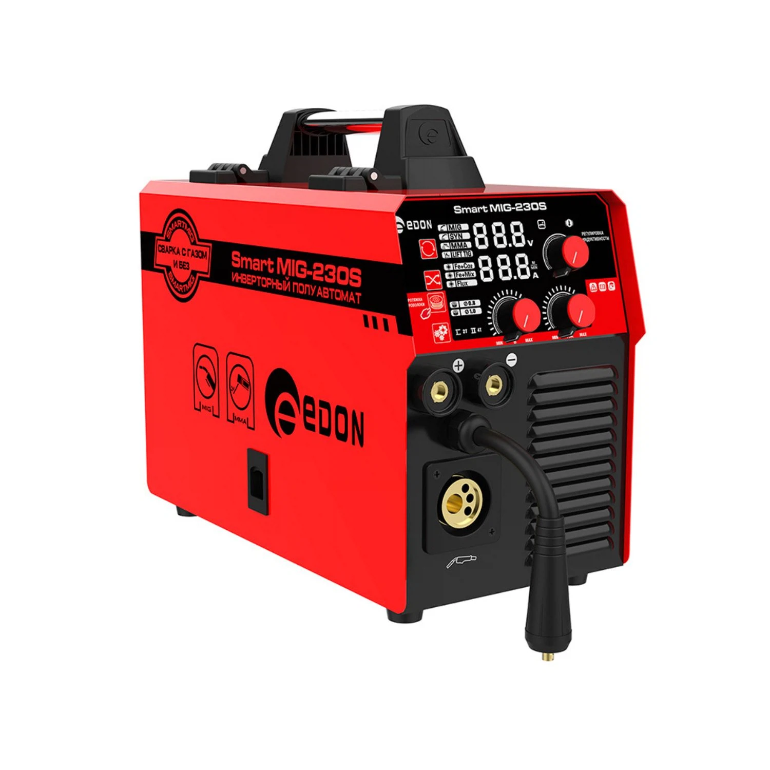Изображение товара Полуавтомат сварочный EDON Smart MIG-230S инверторный профессиональный аппарат