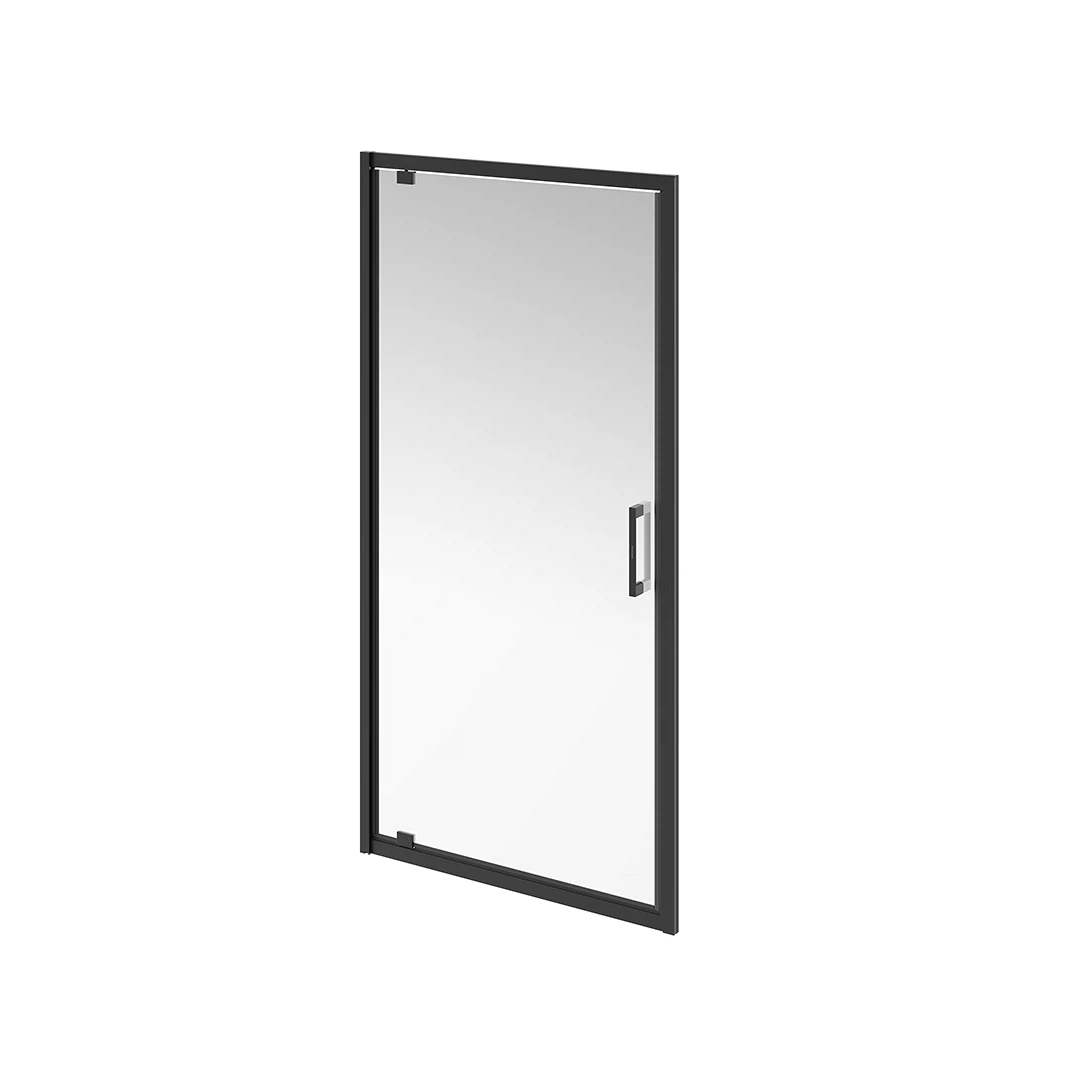 Изображение товара Душевая дверь Vetro 100x195 см распашная матовый черный Kerama Marazzi