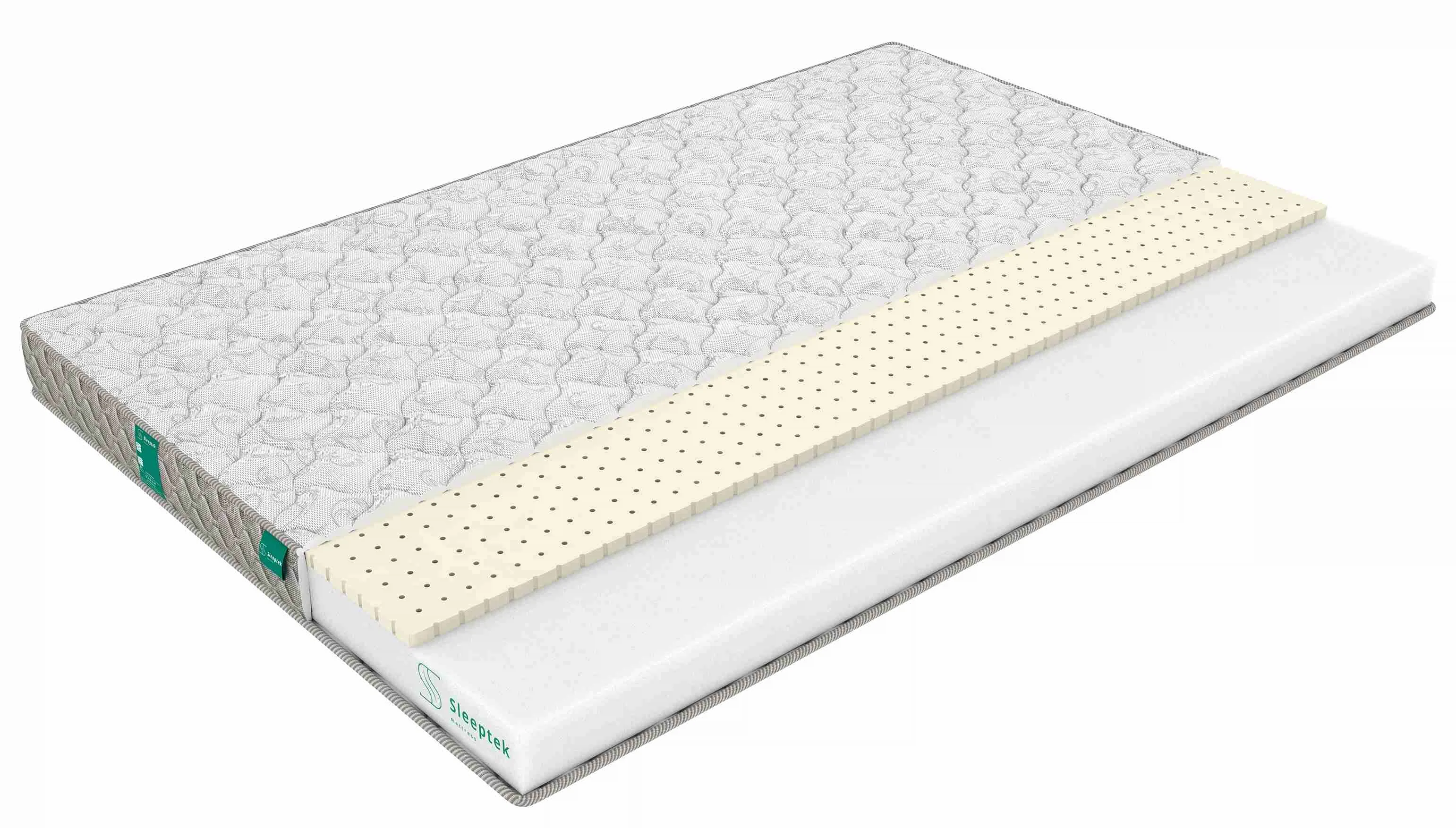 Изображение товара Матрас Sleeptek Roll LatexFoam 90x190 см беспружинный с двухсторонней жесткостью