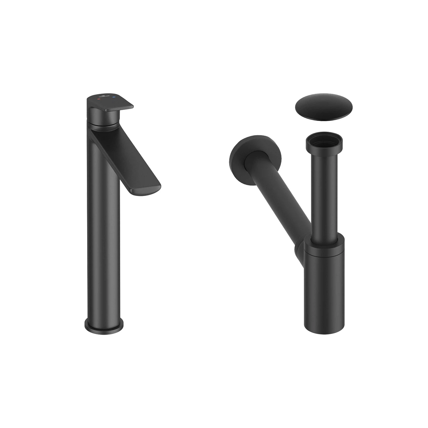 Изображение товара Рычажный смеситель для умывальника Wellsee ICON! for life черный , 201000032