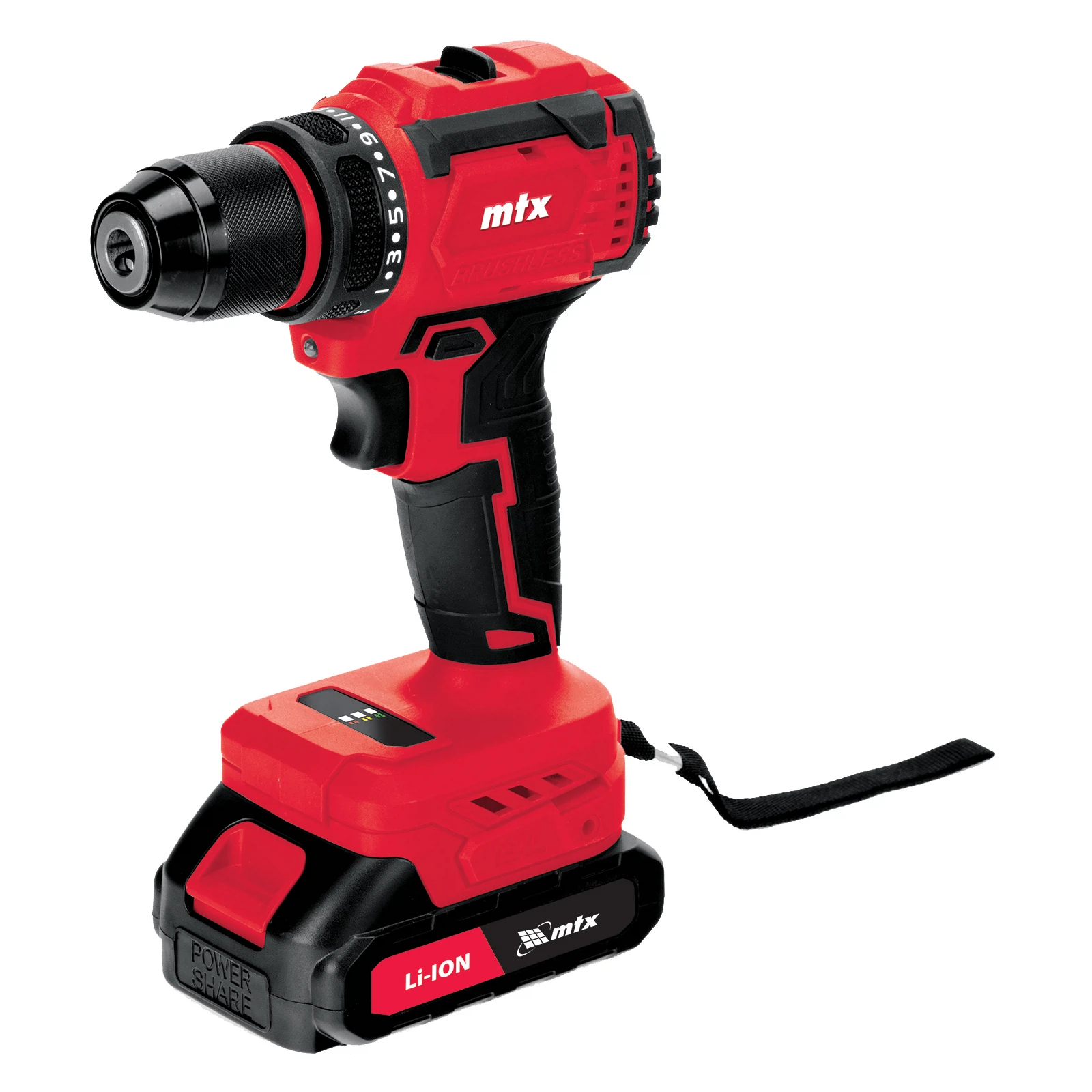 Изображение товара Дрель-шуруповерт аккумуляторная бесщет. CDS-BL-20, Li-Ion, 20 В, MTX 26187