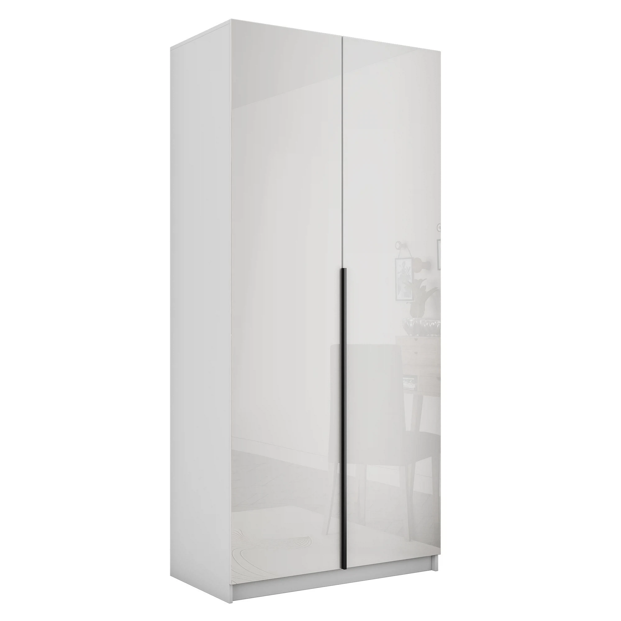 Изображение товара Шкаф распашной Локер 101x52.5x220 см из ЛДСП с трубчатыми дверями