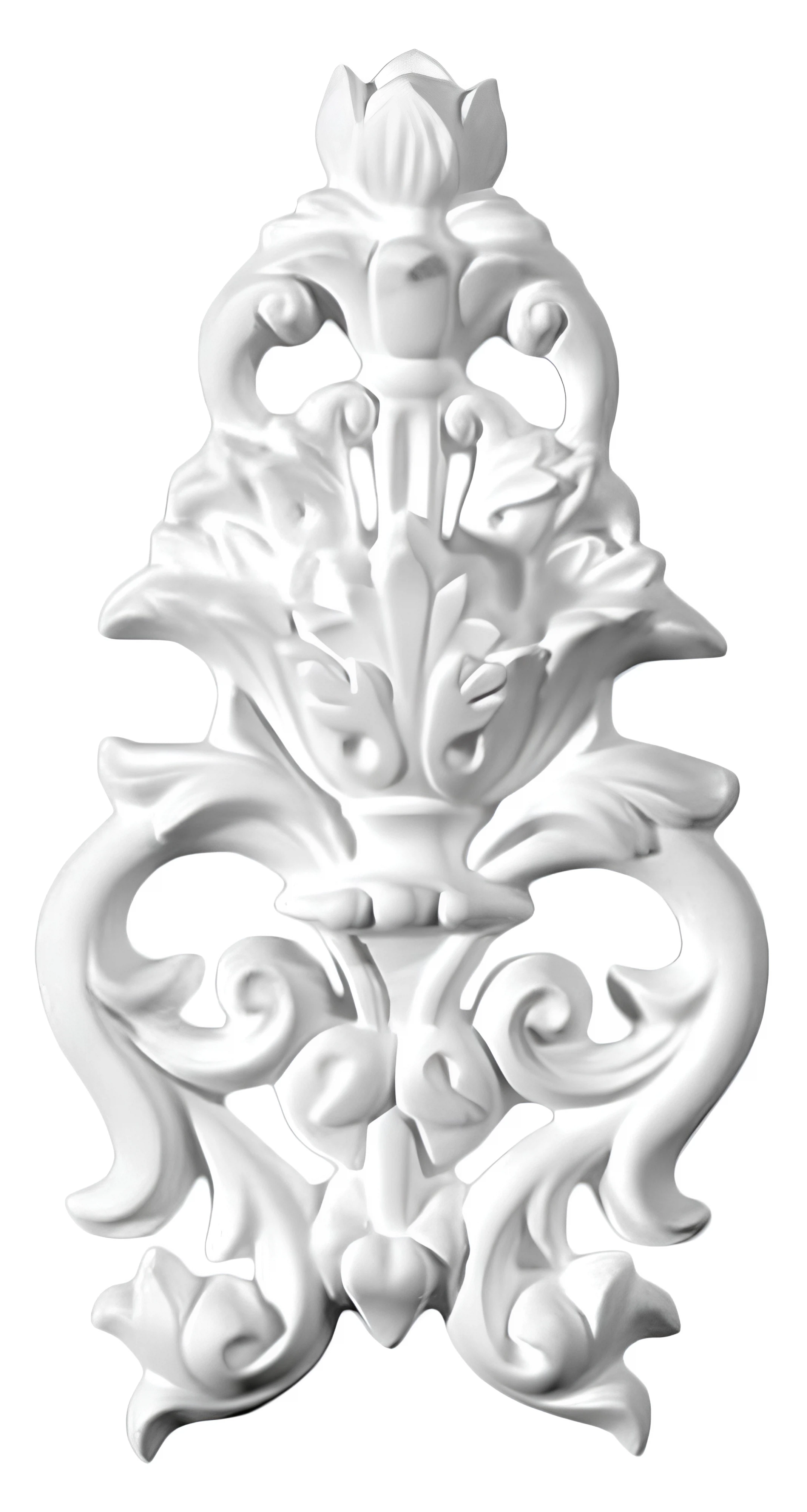 Изображение товара Декоративный орнамент из полиуретана DECOMASTER-1 122х240 мм для стен потолков и мебели