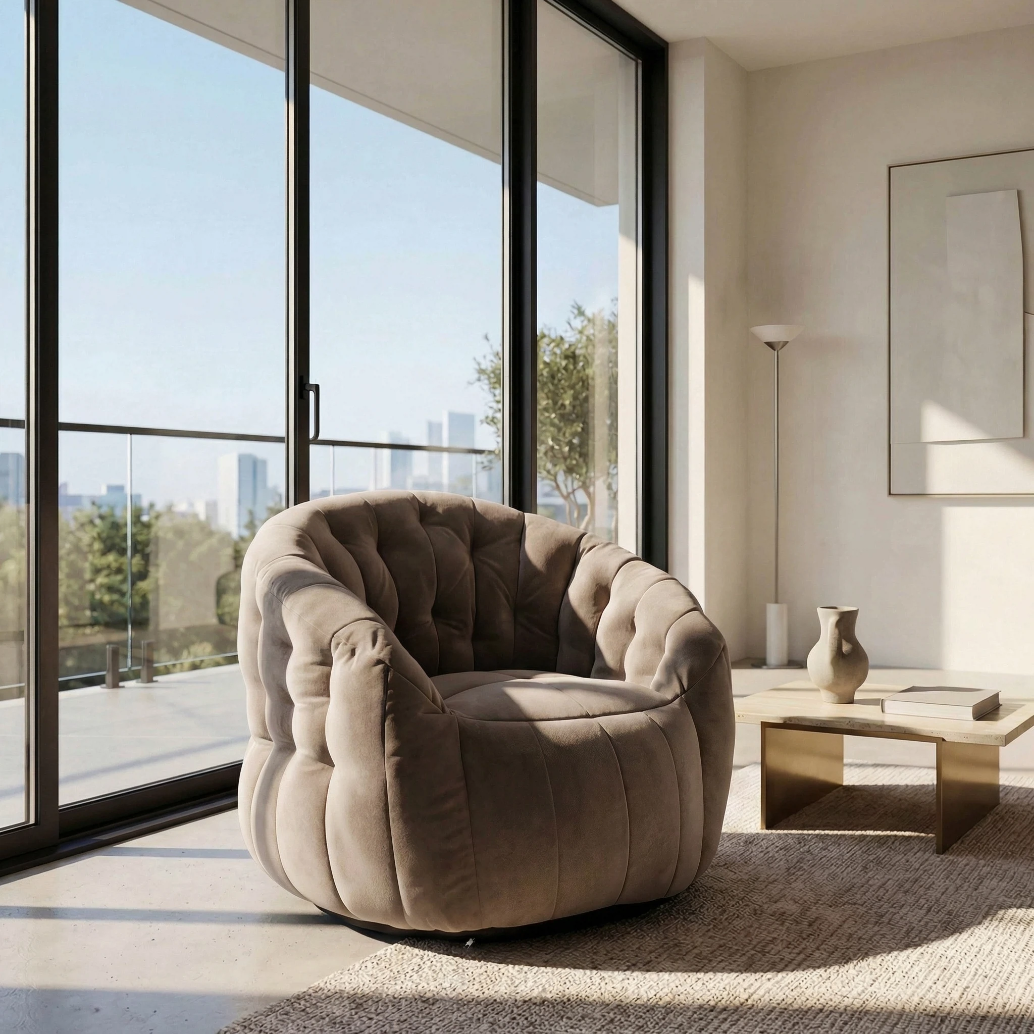 Изображение товара Кресло бескаркасное Nrava Darvin светло-коричневый