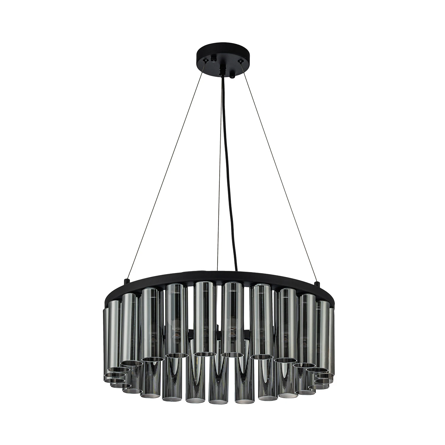 Изображение товара Современная подвесная люстра FAVOURITE 4504-25P с регулируемым количеством колец, 10 и более ламп,