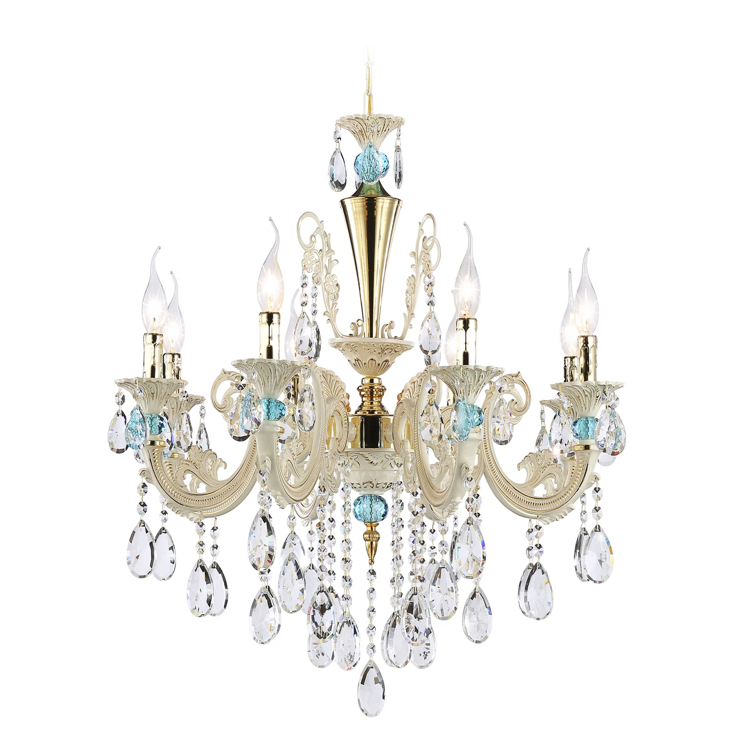 Изображение товара Подвесная люстра AMBRELLA LIGHT 8 ламп TR4926 золотая классика