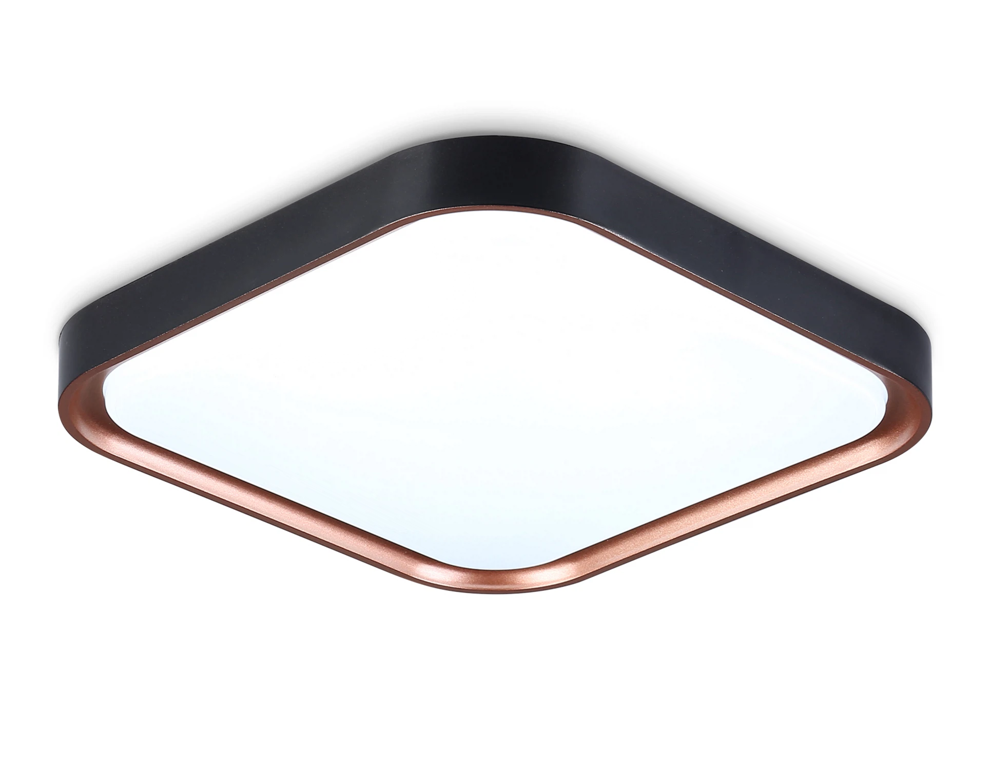 Изображение товара Потолочный светодиодный светильник FZ1271 AMBRELLA LIGHT черный/розовое золото 27W 5000K 350*350*60 (Без ПДУ)