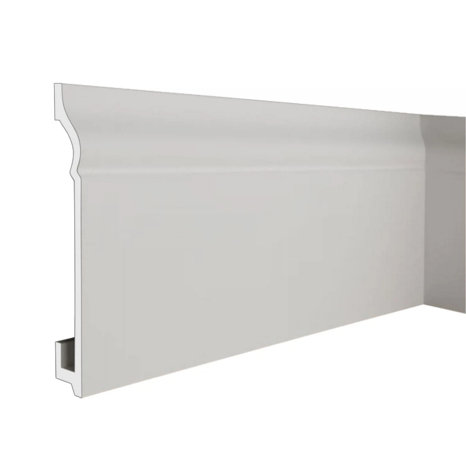 Изображение товара Плинтус напольный ударопрочный дюрополимер 2000х16х80мм