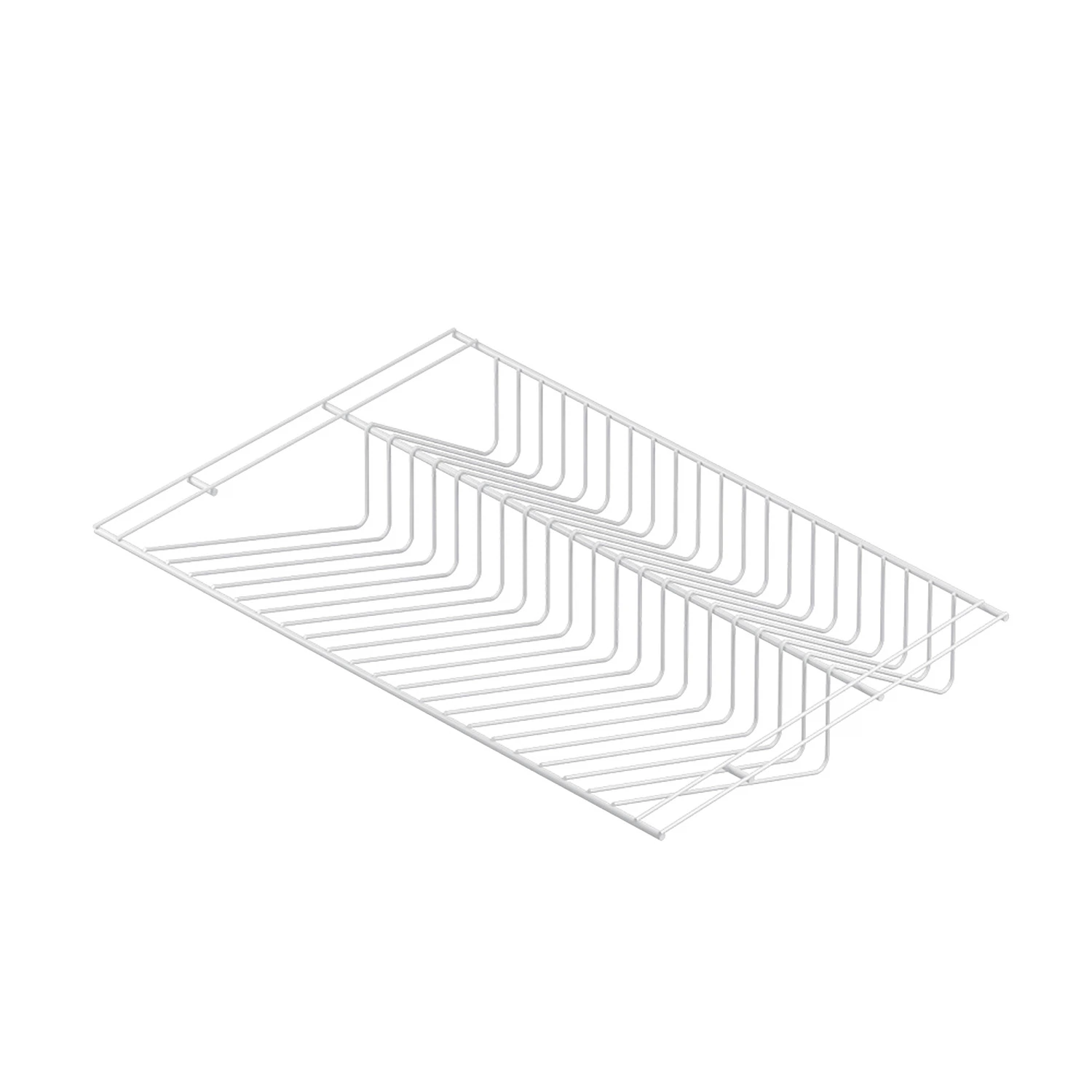 Изображение товара Двуxуровневая белая полка для обуви Larvij 603x404 мм L9442WH