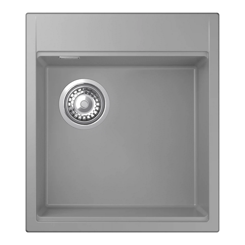 Изображение товара Кухонная мойка Rivelato TESORO TR-455-L, серый металлик, кварц