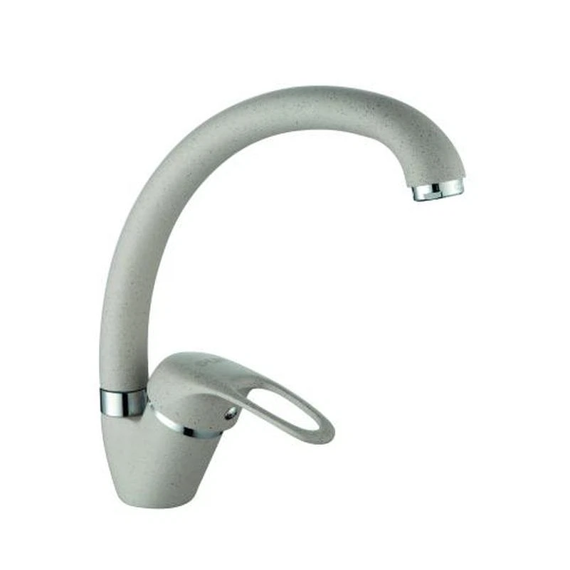 Изображение товара Смеситель для кухни D-Lin D150409-K песочный, поворотный излив, 5 лет гарантии