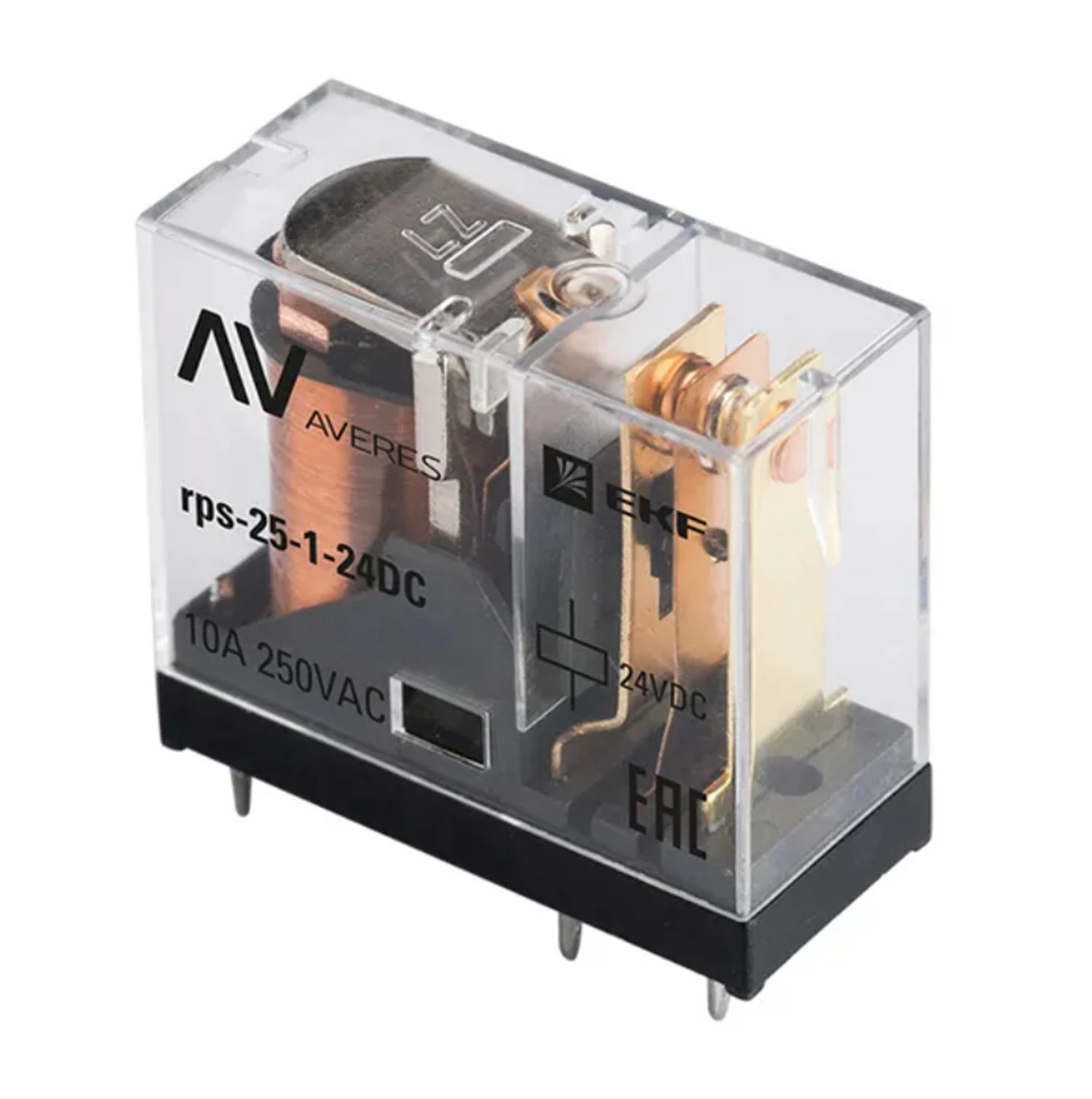 Изображение товара Реле промежуточное EKF Averes slim 25/1 10A 24В DC